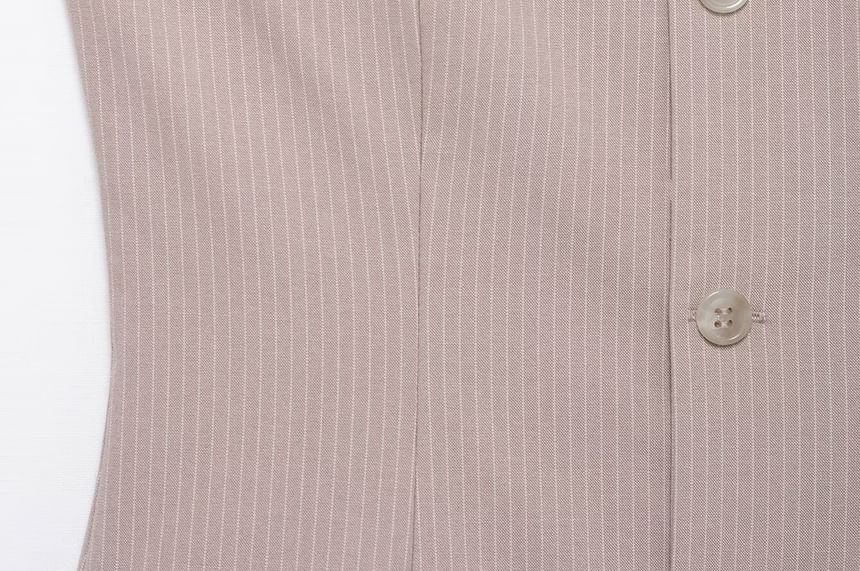 Asaiyoyo - Strapless effen geknoopte, tweedelige mini-jurk