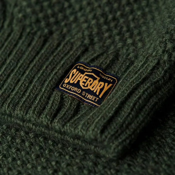 Superdry Jacob Cable Knit Half Zip Trui Heren