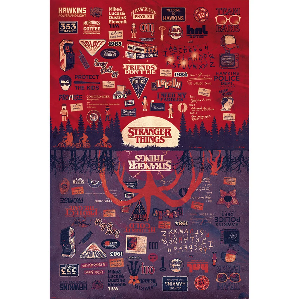 Poster Stranger Things - The Upside Down