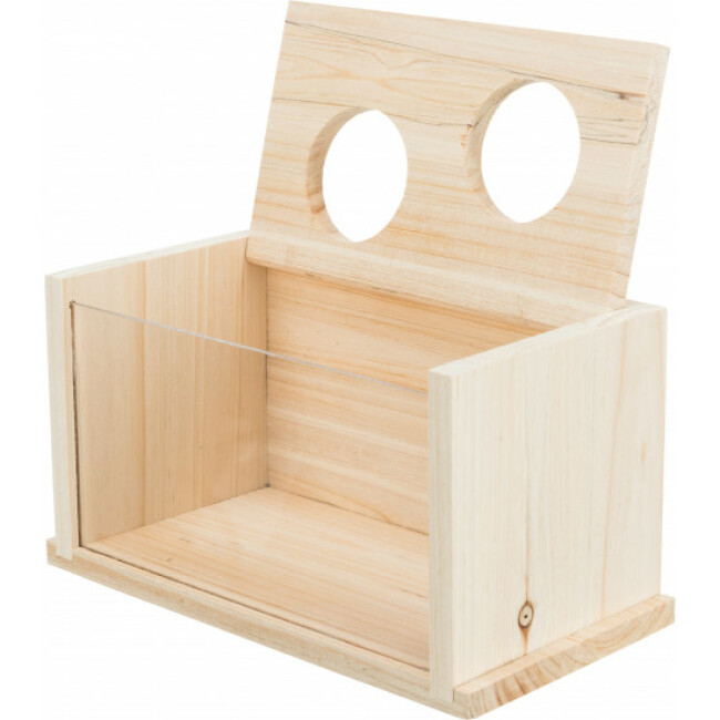 Jeu bac à sable à creuser en bois pour petits rongeurs Trixie