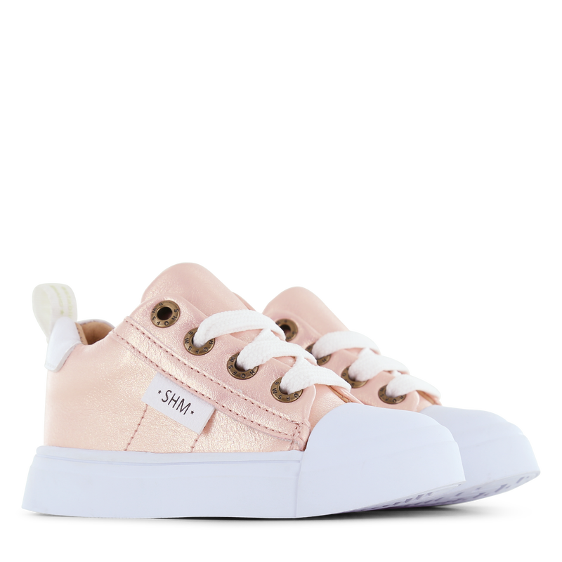 Shoesme shiny roze sneaker Microleer | Meisjes schoenen