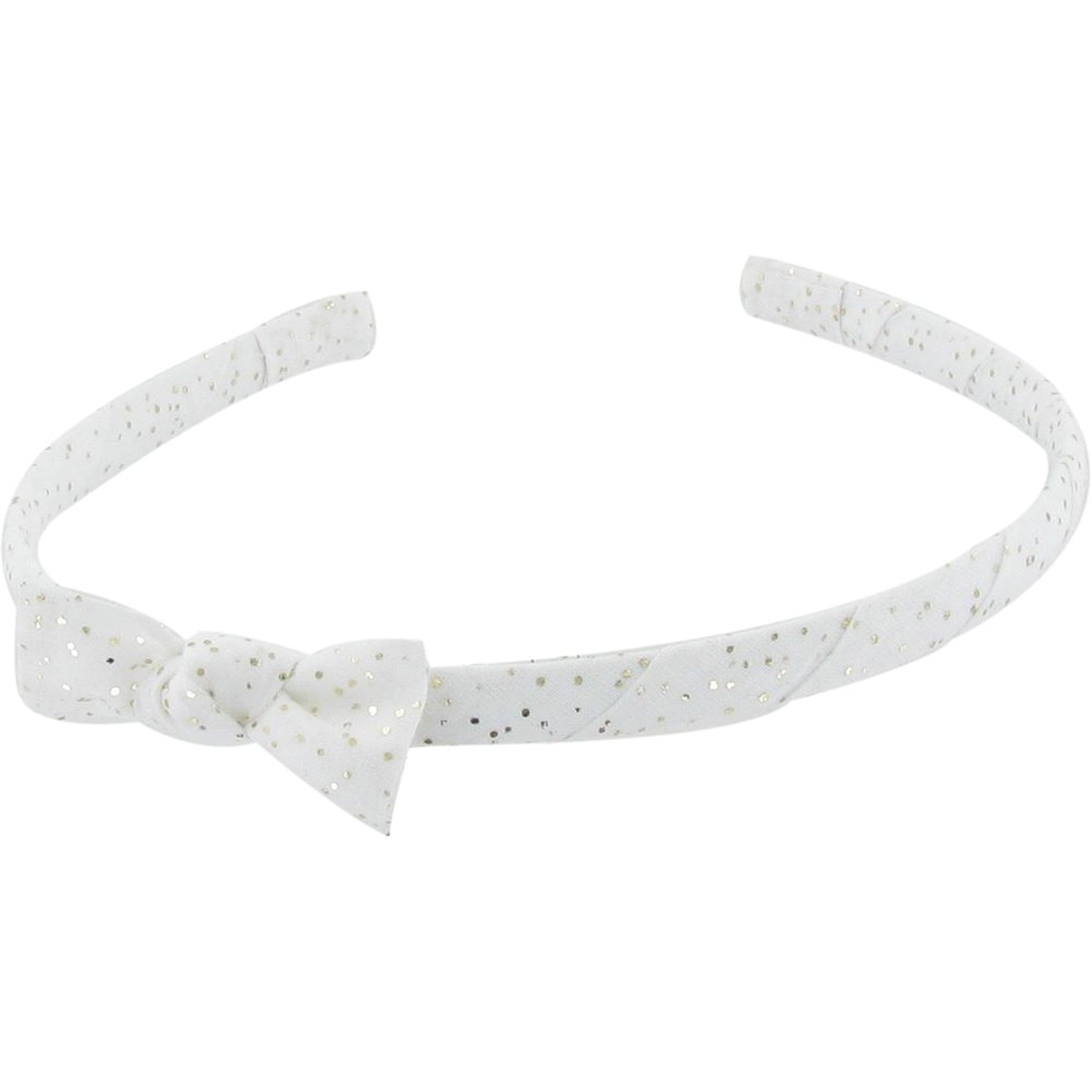 Serre-Tête Fin Blanc Pailleté
