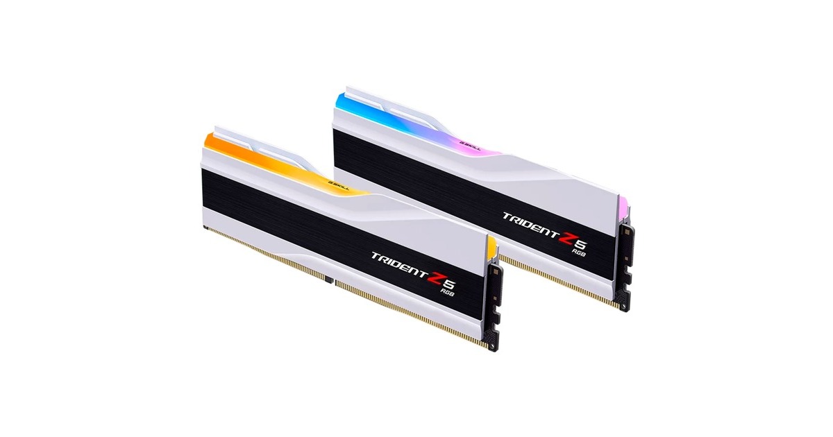 G.Skill64 GB DDR5-6000 Dual-Kit werkgeheugen  (Wit, Trident Z5 RGB, XMP 3.0)
