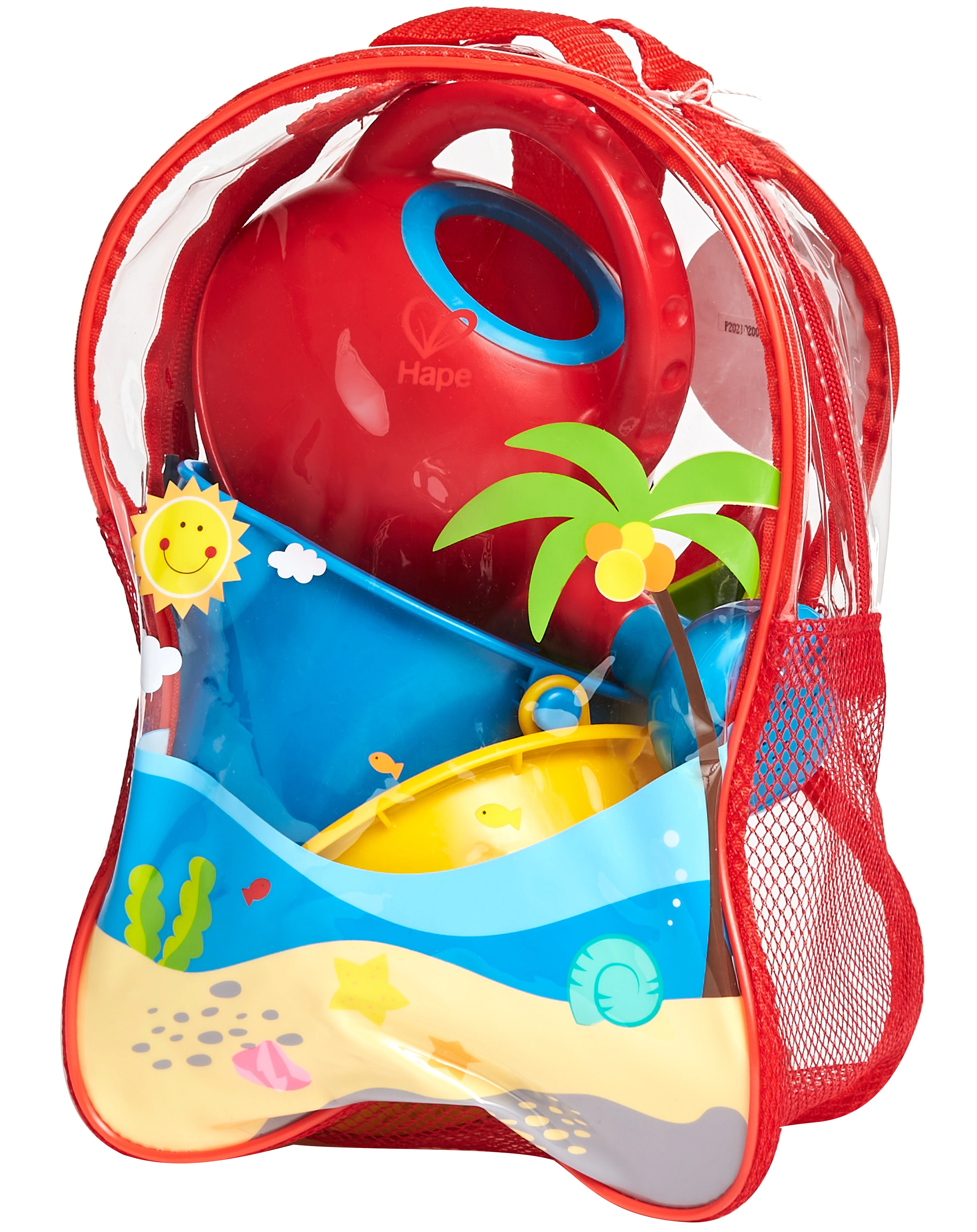 Sandspielzeug-Set STRAND 7-teilig mit Rucksack (25x30)