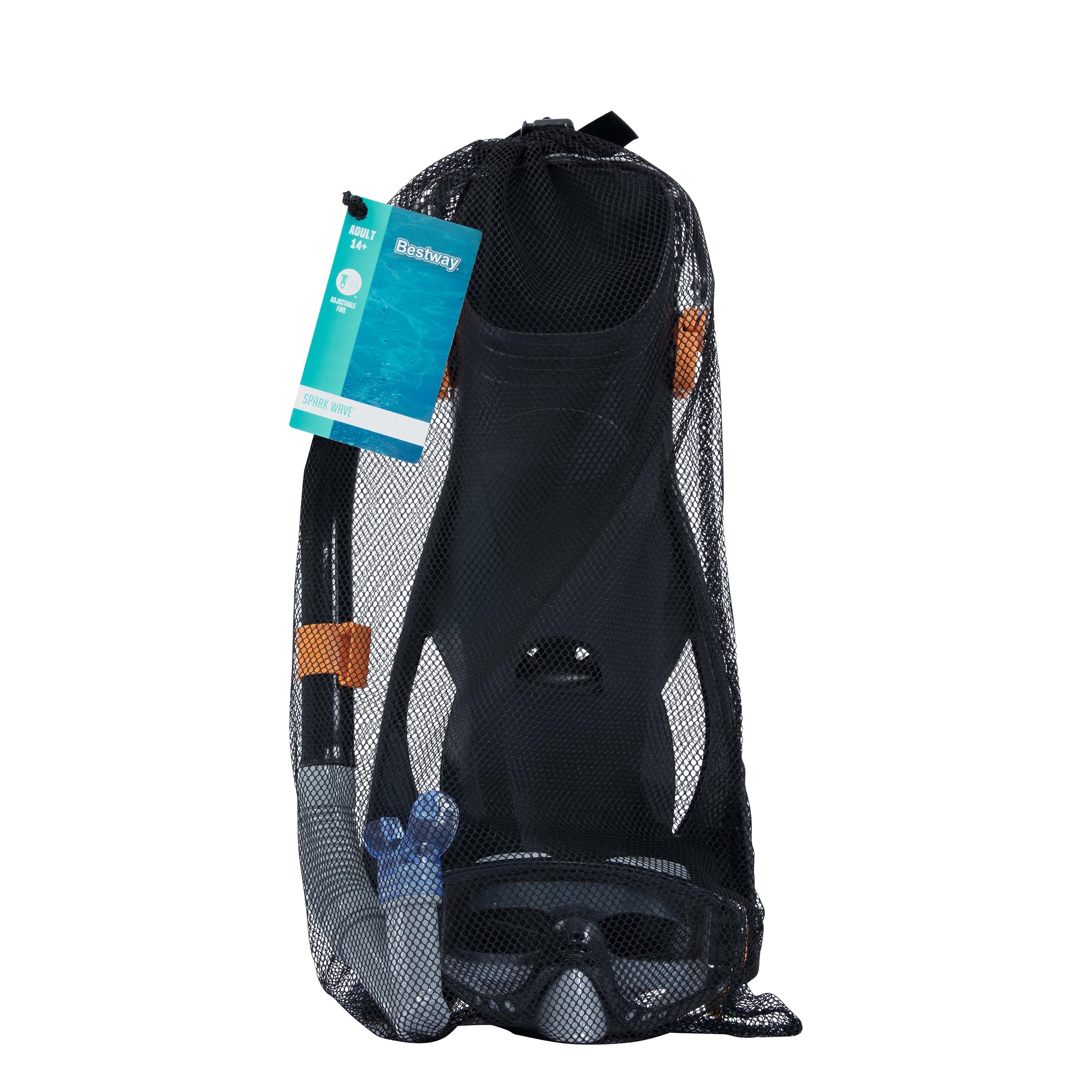 Schnorchel Set mit Flossen Spark Wave Grösse 41 - 46