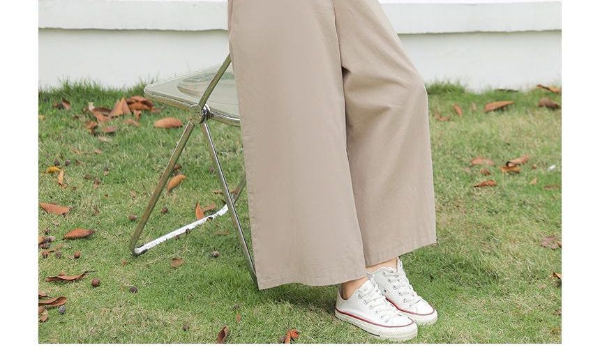 Honey River - Wijde jumpsuit met effen pijpen