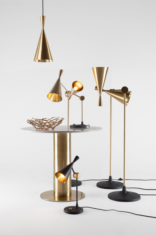 Tom Dixon Beat Light vloerlamp messing