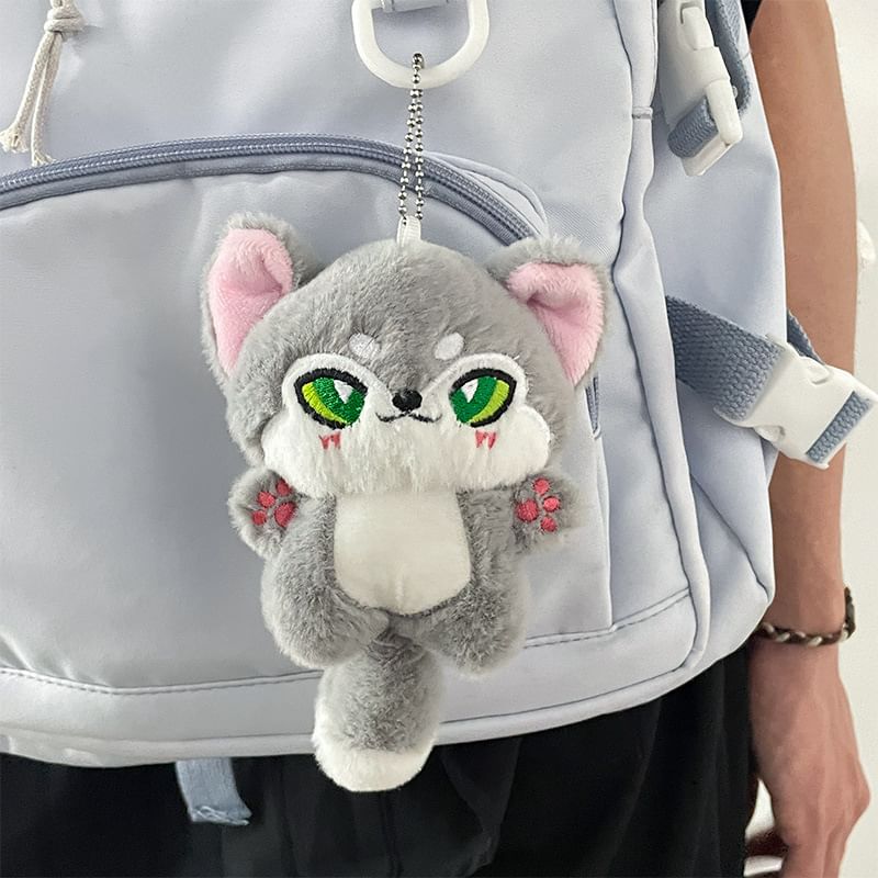 Klasse 302 - Wolf Pluche Tashanger Sleutelhanger