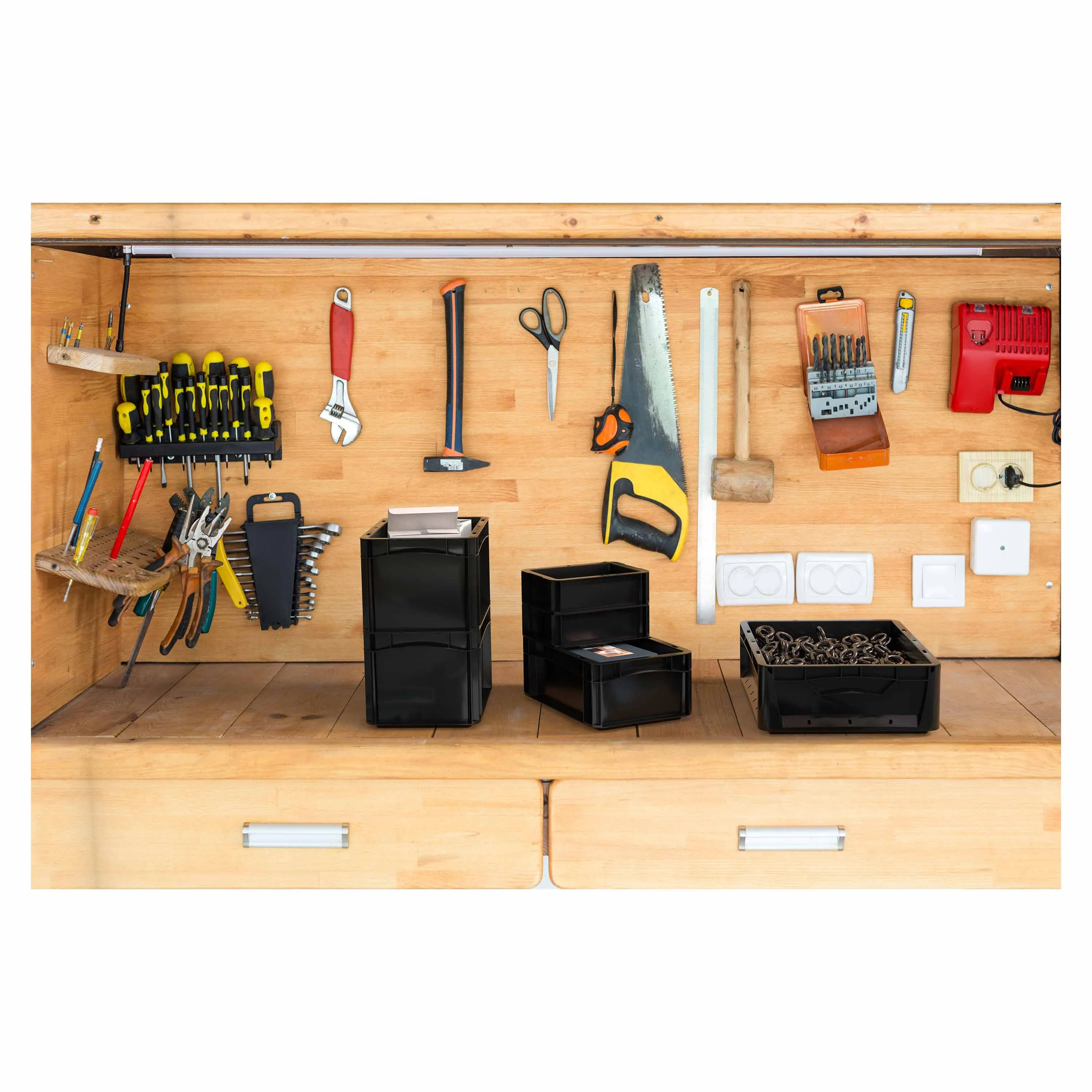 Surplus Systems -  Surplus Systems Euronormbox Vollwand 60 x 40 x 32 cm schwarz