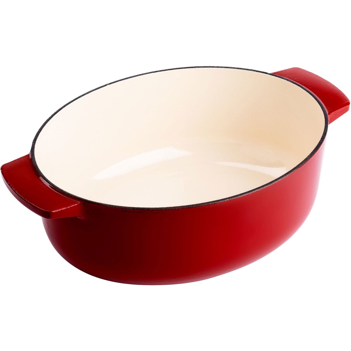 Støpejernsgryte oval 30 cm/5,6 liter, empire red
