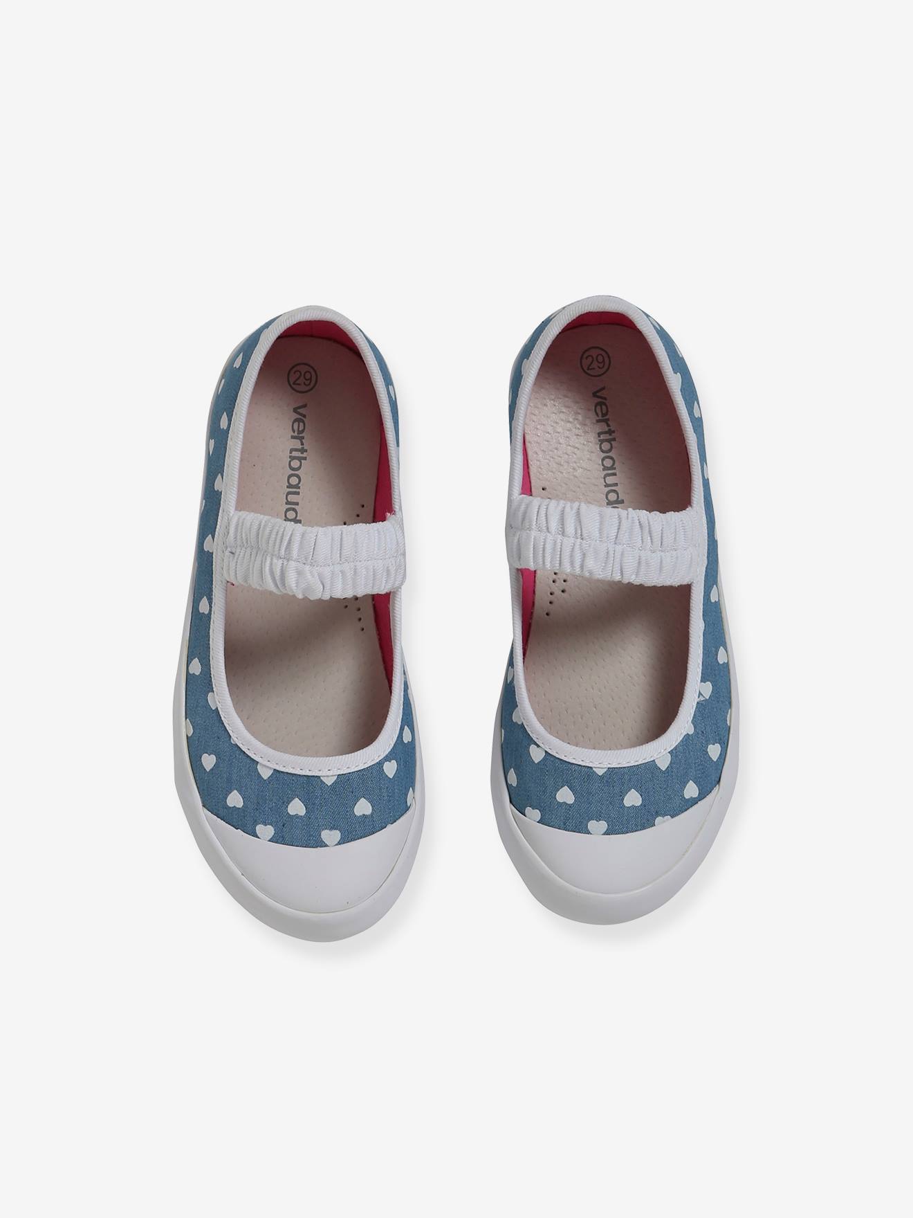 Sapatilhas de ballet de tecido branco para meninas