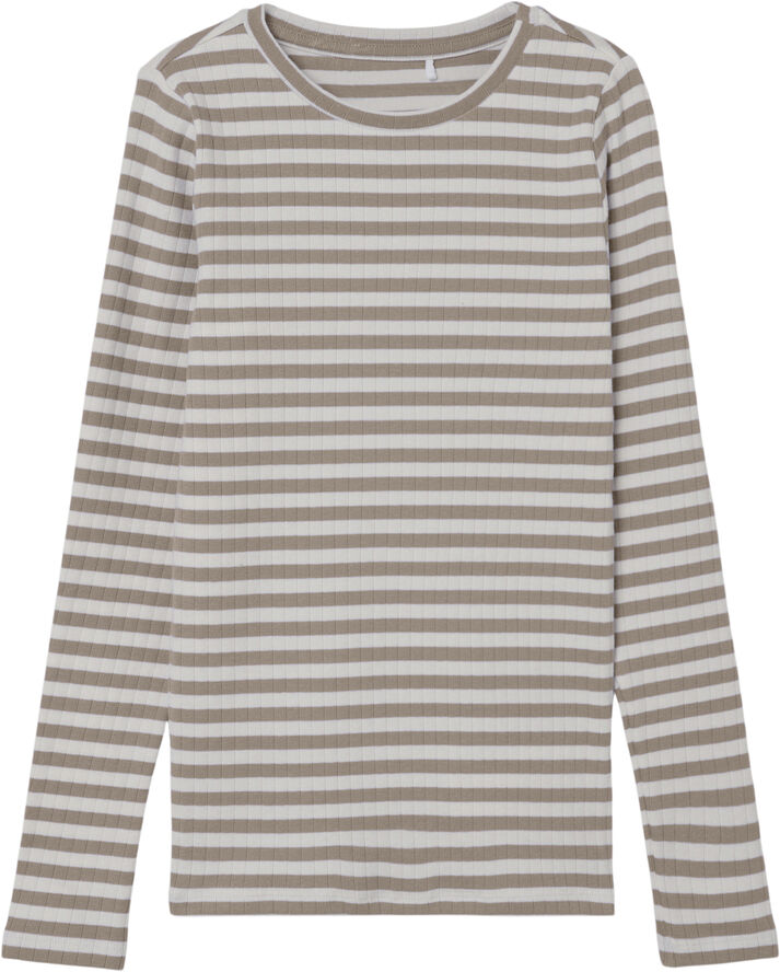 Name It NKFSURAJA XSL LS TOP NOOS Mocha meringue/stripe