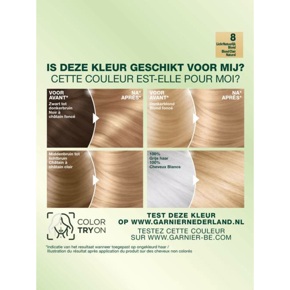 Garnier Nutrisse Ultra Crème Permanente Haarkleuring 8.0 Lichtblond