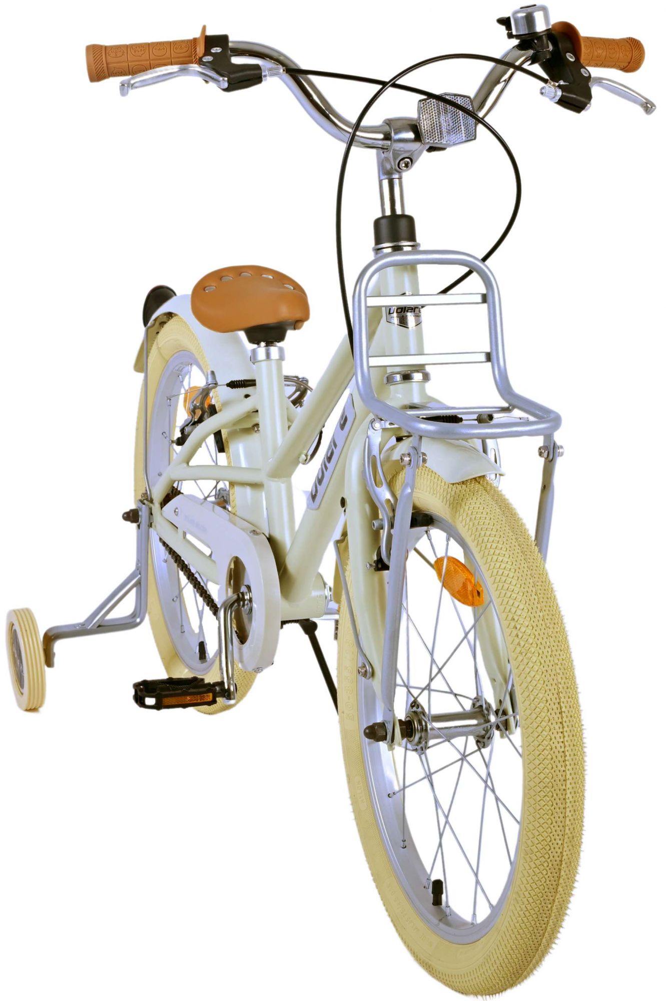 Kinderfahrrad Melody Fahrrad für Mädchen 18 Zoll Kinderrad Sandfarben