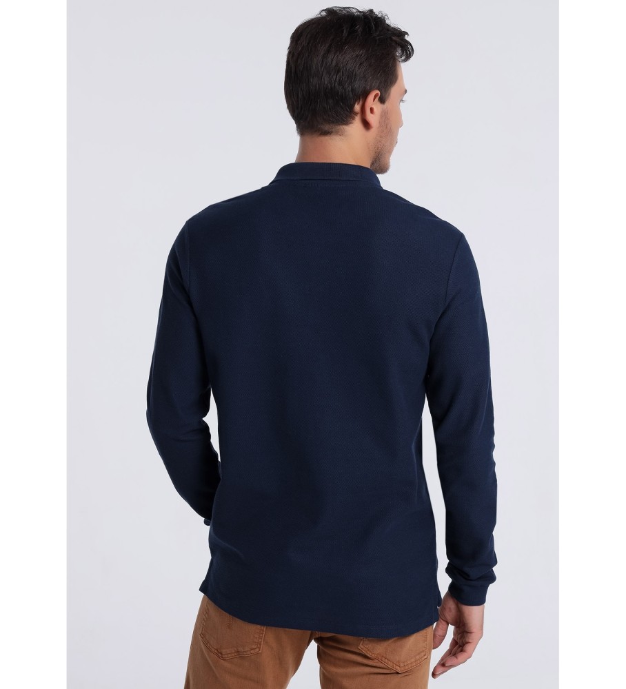 Polo de manga comprida Lois 131991 Azul Marinho