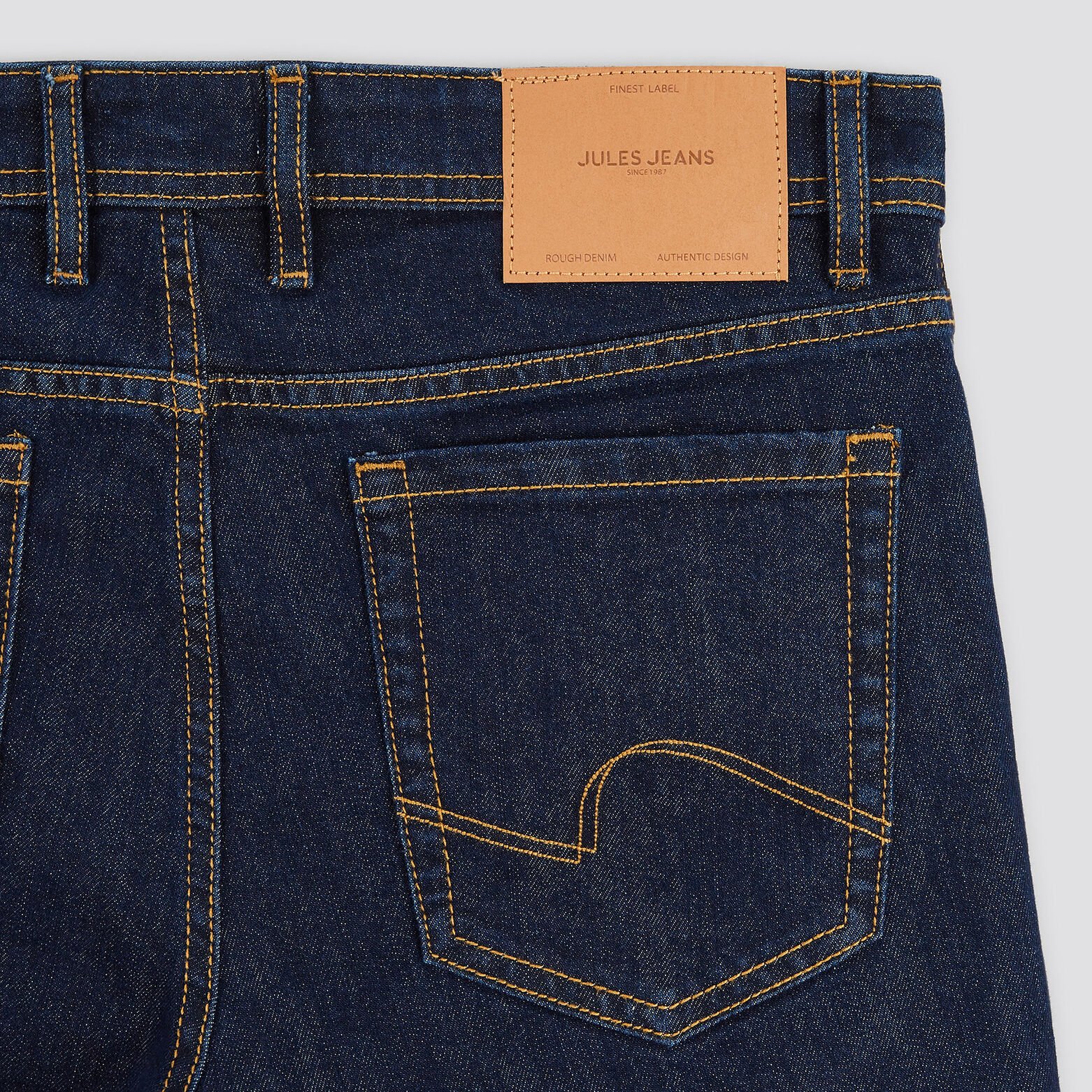Jean slim en coton et polyester recyclés Bleu