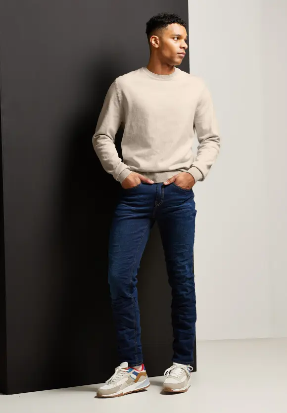 Softer Mouliné Pullover - oat beige