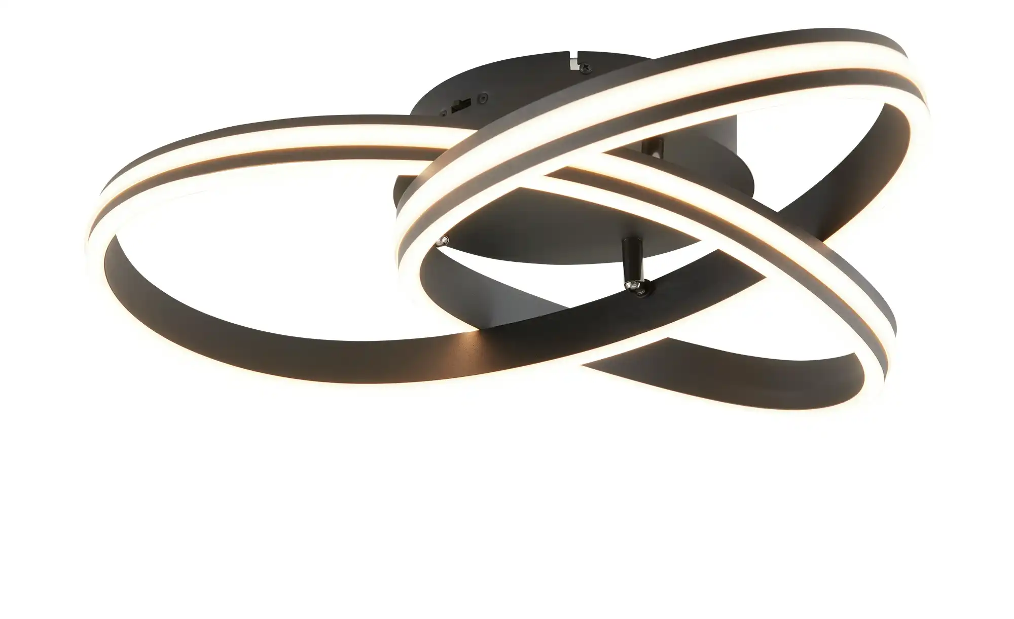 Trio LED-Deckenleuchte, schwarz, ´gedreht´