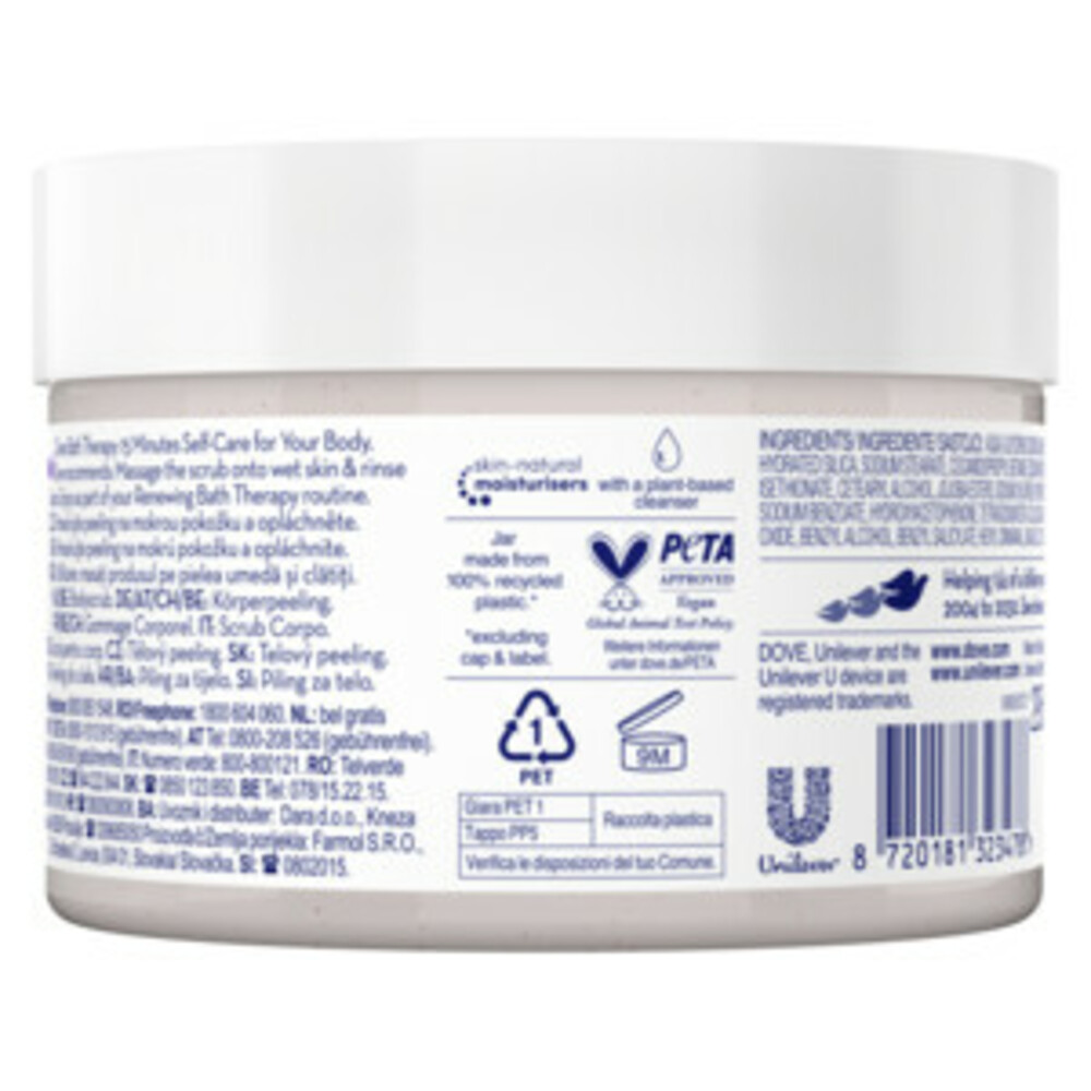 6x Dove Bath Therapy Renew Bodyscrub295 ml
