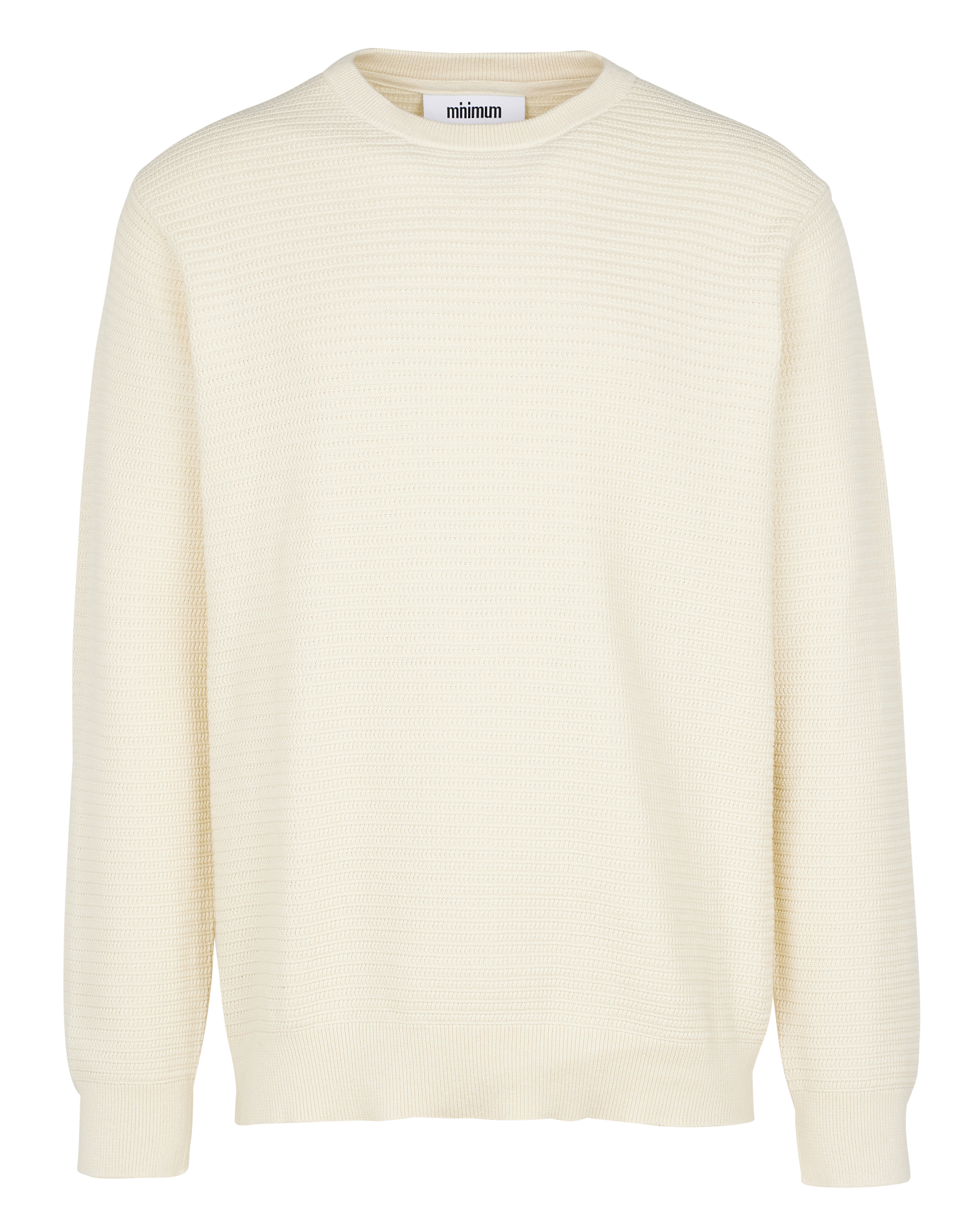 RO - Pull col rond regular-fit en coton bio | Bleu