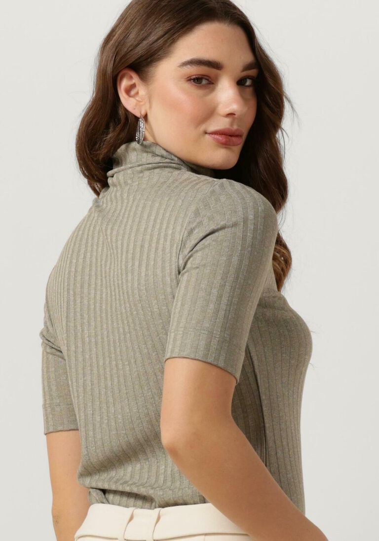 MY ESSENTIAL WARDROBE olijf my essential wardrobe top jannimw rollneck blouse