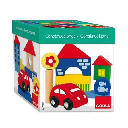 Jumbo Spiele GOULA Holzbausteine-Set 26 Spielsteine