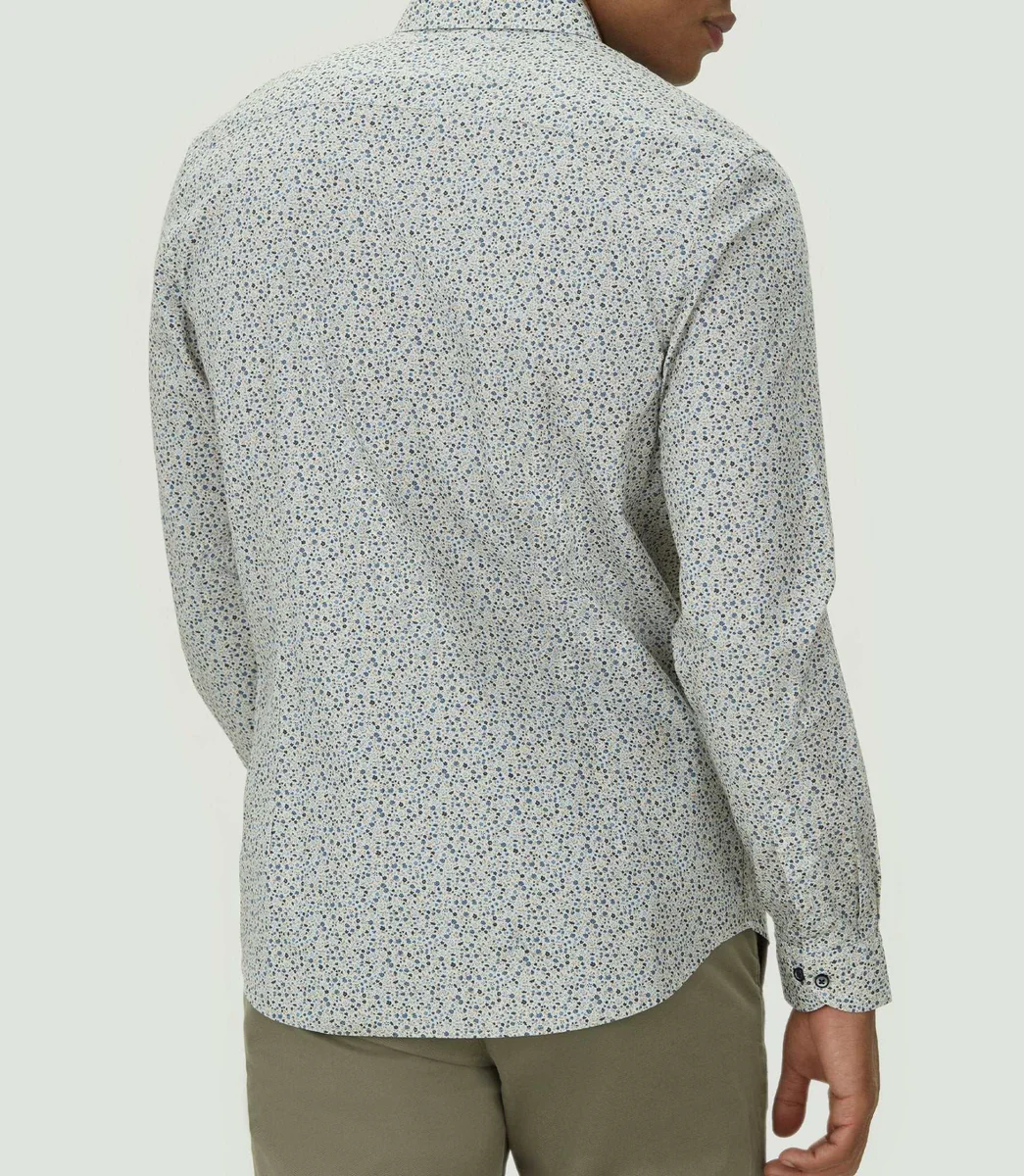 Chemise casual en coton bleu ciel 