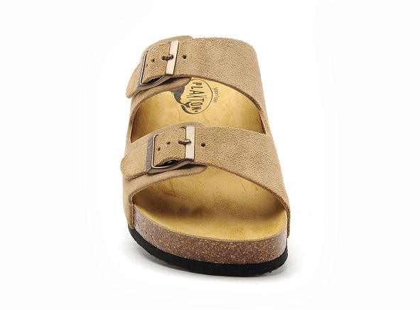 Plakton mules et sabots plats femme cp beta 340010 beige