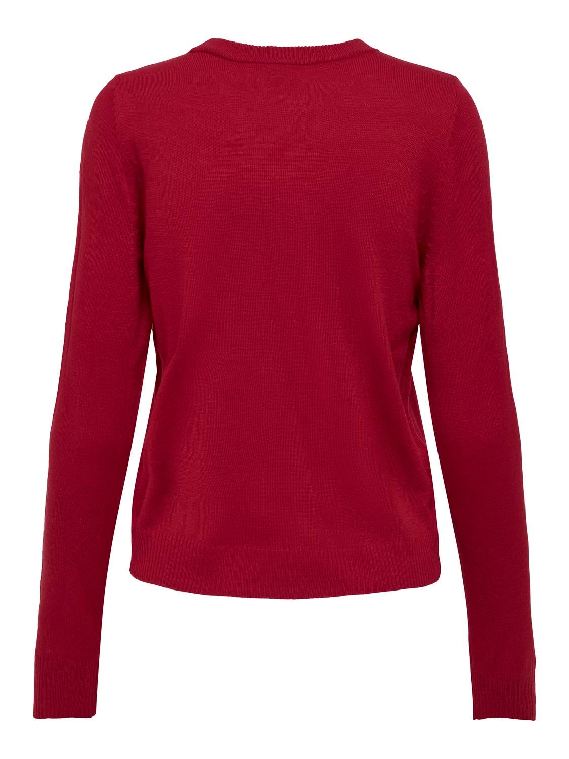ONLXMAS Strickpullover High Risk Red