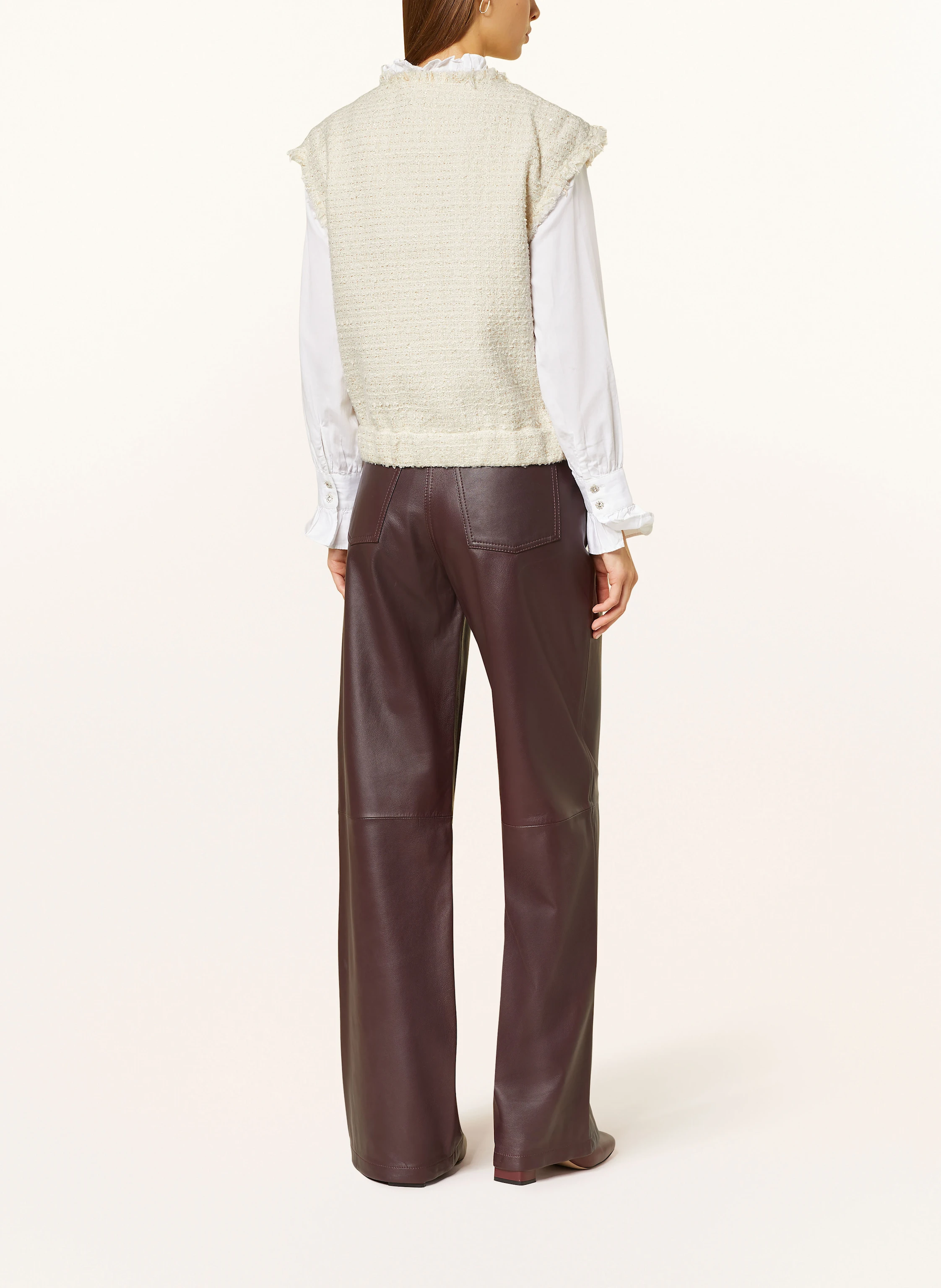 SCOTCH & SODA Tweed-Weste mit Glitzergarn und Pailletten