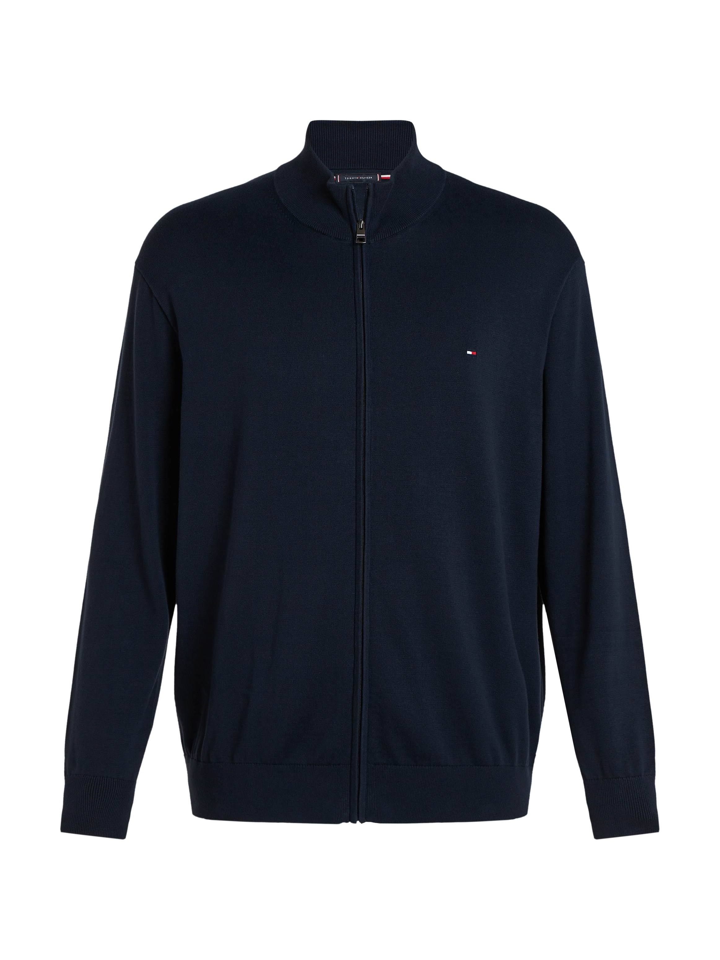 Tommy Hilfiger Big & Tall Strickjacke »BT-ESSENTIAL COTTON ZIP THRU-B«, Grossen Grössen