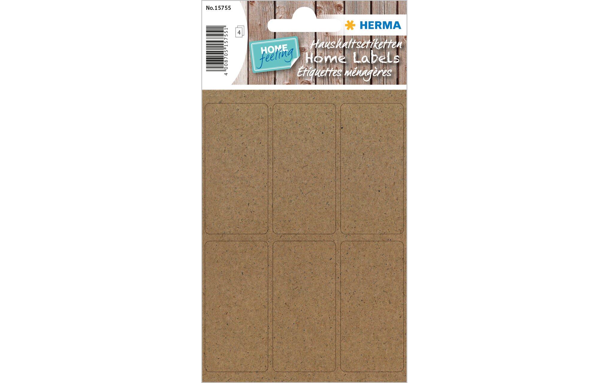 Vielzweck-Etiketten Silphie 26 x 54 mm, 4 BlattHome-Etiketten