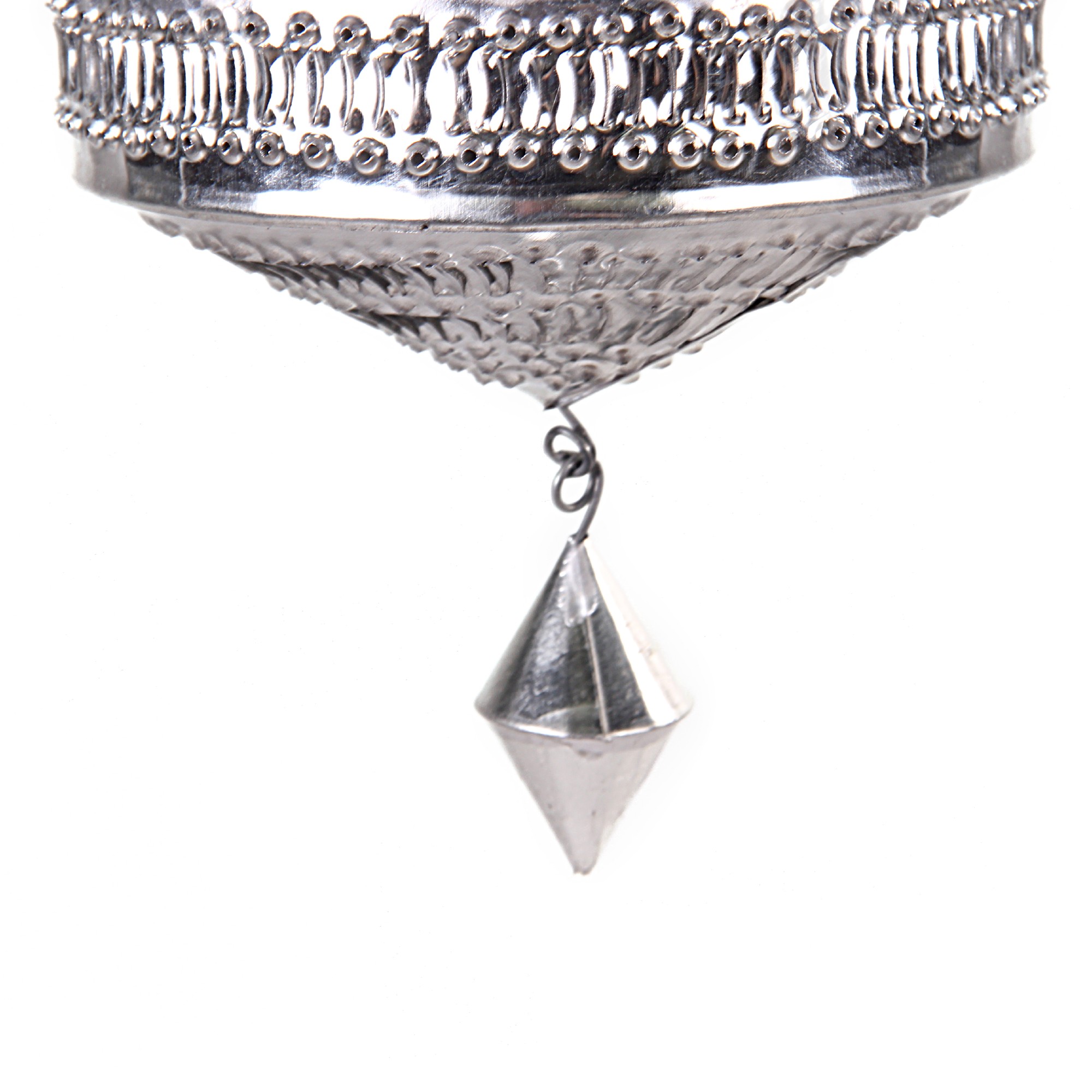 Deckenleuchte 'Marhaba', silber, Ø 28 cm, H 33 cm von fischer's lagerhaus