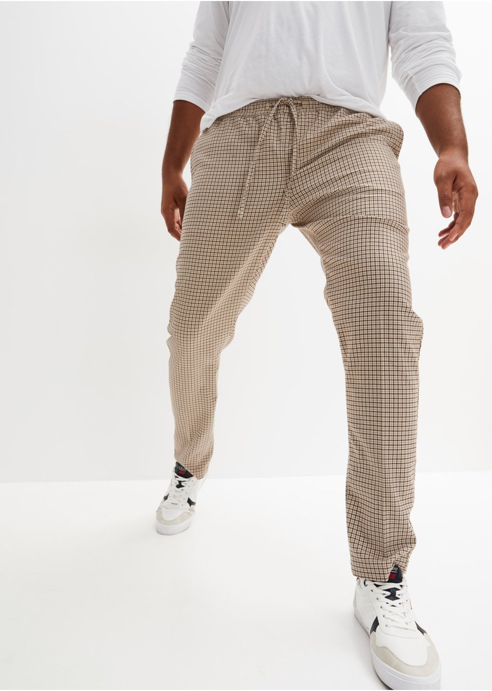 Pantalon chino taille extensible Slim Fit, Straight