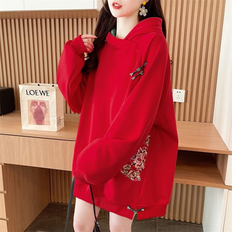 Honey River - Geborduurde losse hoodie