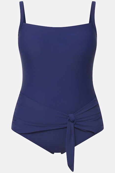 Badeanzug, drapiertes Zierband, Softcups, recycelt
