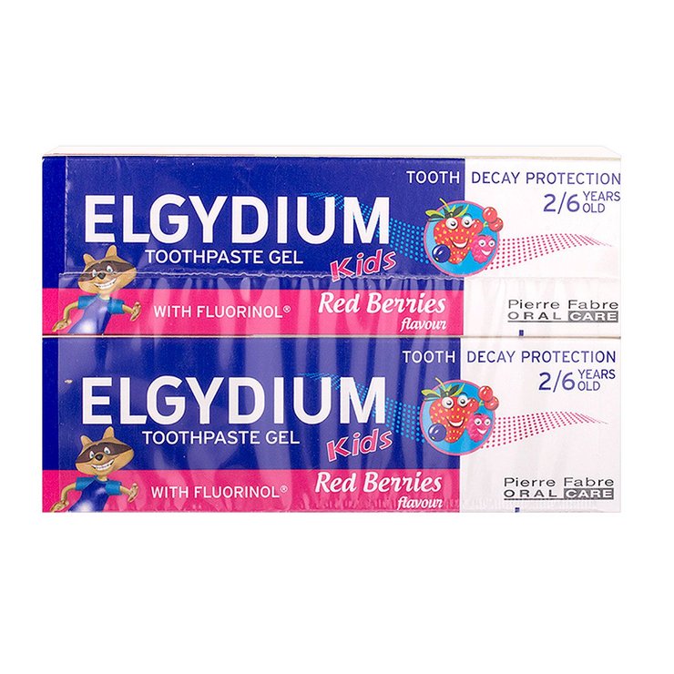 Dentifrice Kids 2/6 ans grenadine 2x50ml