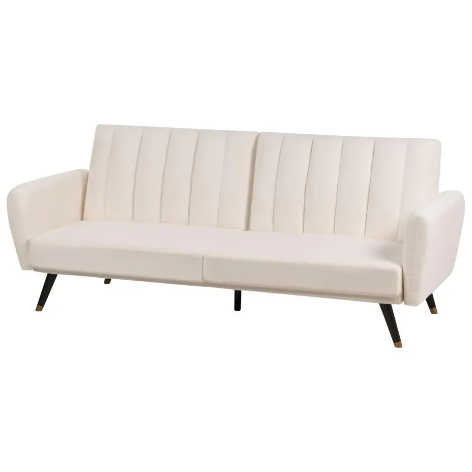 VIMMERBY - Slaapbank - Lichtbeige - Polyester
