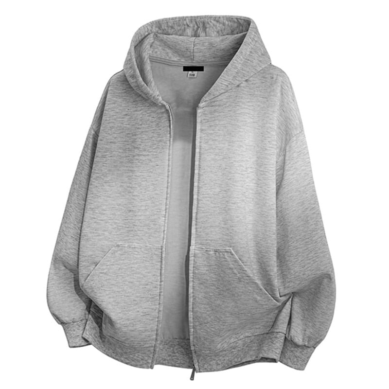 Kimeya - Effen hoodie met rits