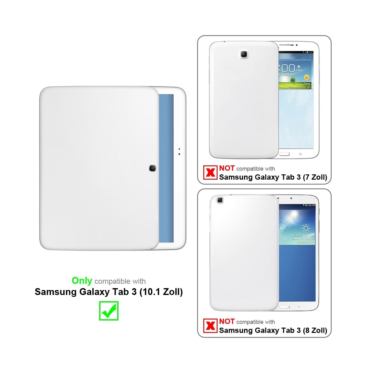 Samsung Galaxy Tab 3 (10.1 tomme) 3x Skjermbeskytter