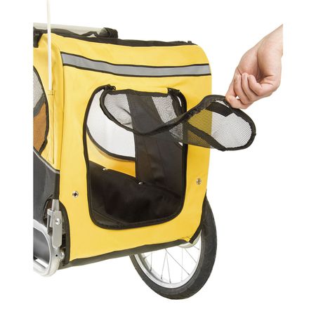 PET-RIDE Hundeanhänger  gelb