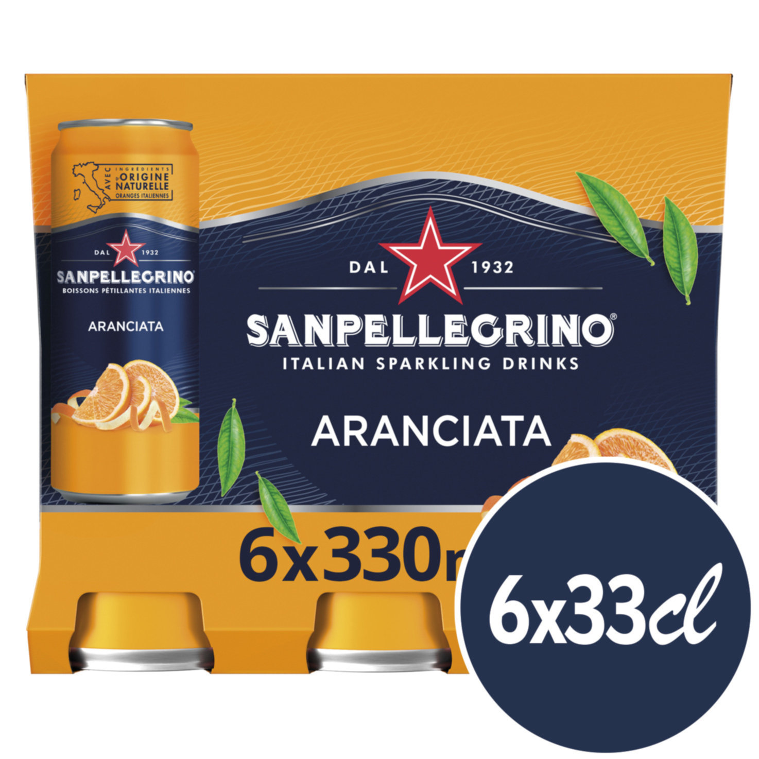 San Pellegrino Aranciata 6x33cl -198cl