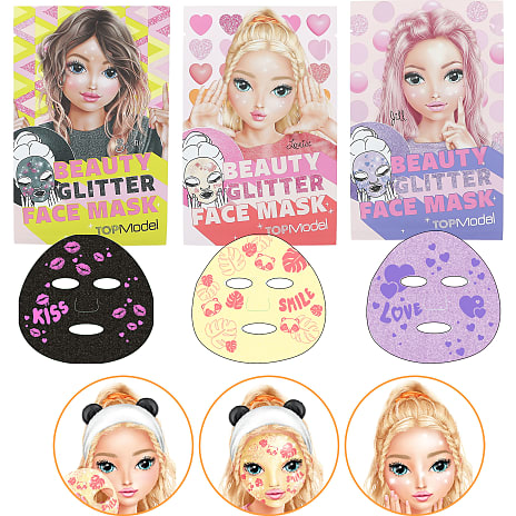 TOPModel beauty and me ansigtsmaske m. glitter – flere varianter – assorteret
