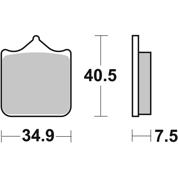 SBS - Plaquettes de frein 762 RST