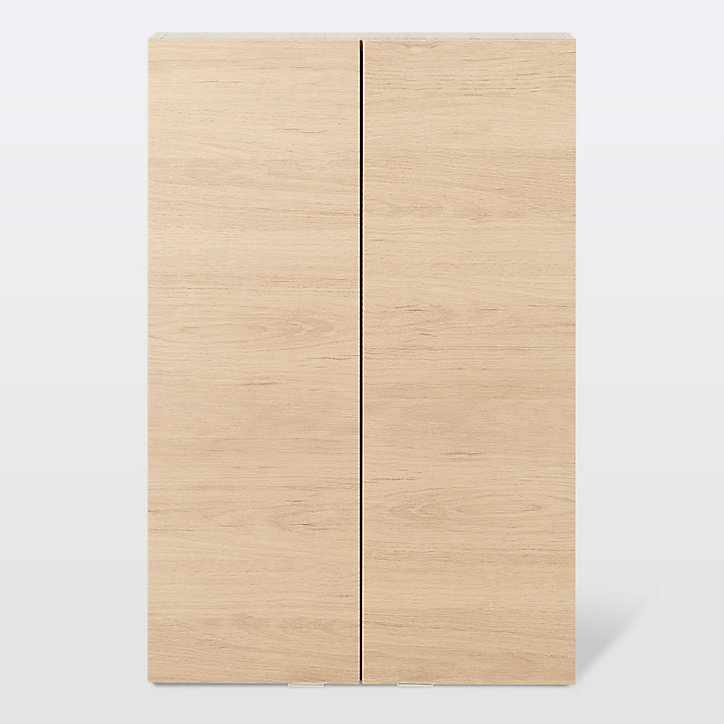 Armoire de salle de bains faible profondeur GoodHome Imandra bois chêne L.60 x H.90 x P.15 cm