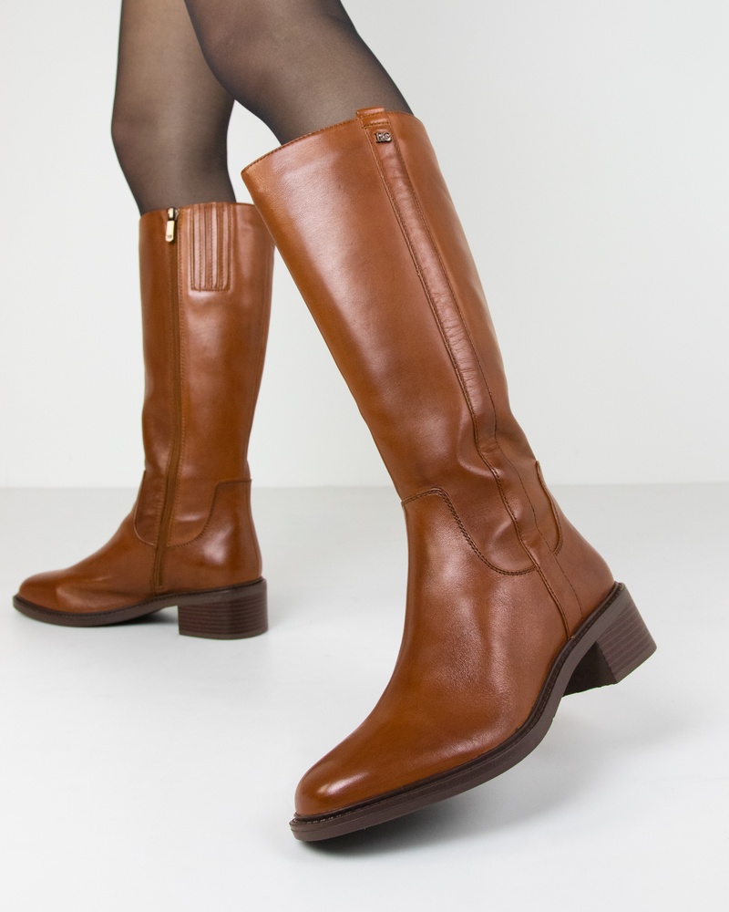 Regarde le Ciel Moira Hoge laarzen  - cognac