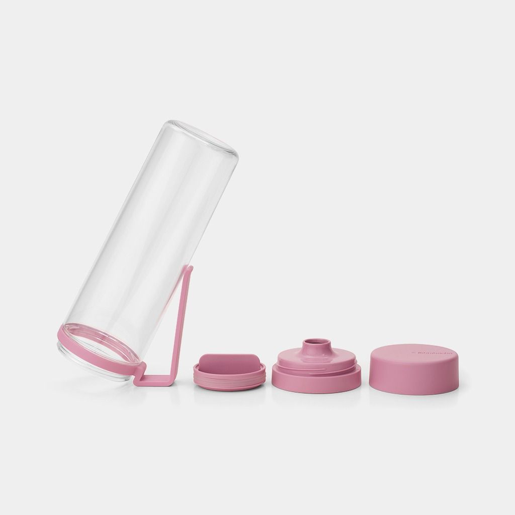Make & Take Waterfles met zeef 0,5 liter - Lilac Pink