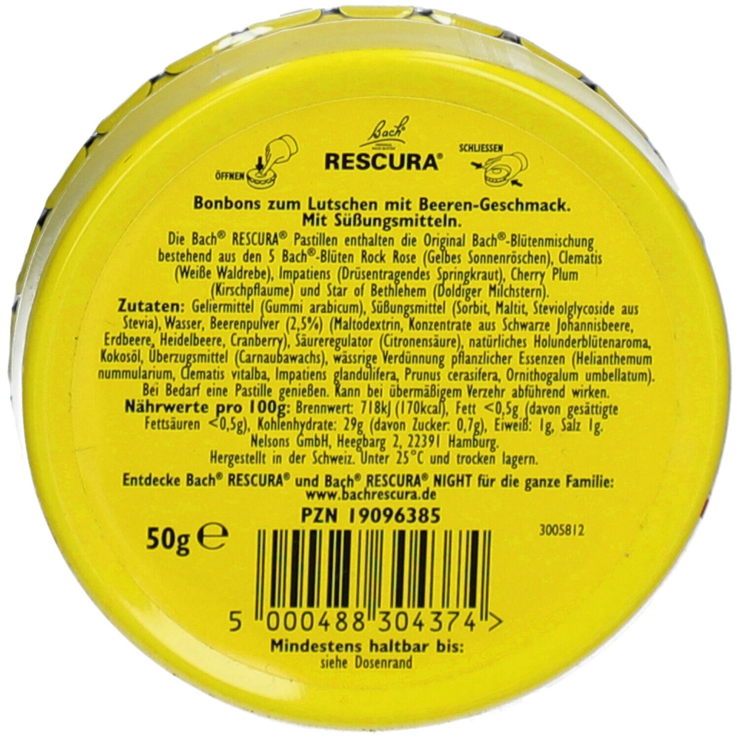Bachblüten Original Rescura Pastillen Beeren-Mix
