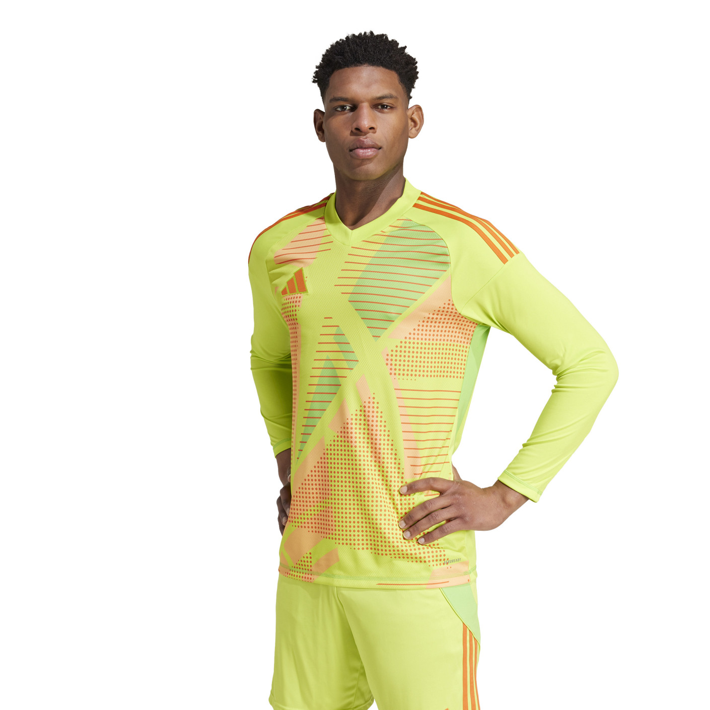 Adidas Tiro 24 Competition Keepersshirt Lange Mouwen Geel Oranje Groen Roze