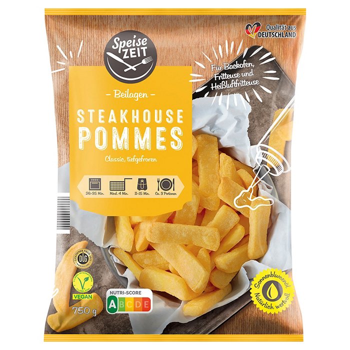 SPEISEZEIT Steakhouse Pommes 750 g, Classic